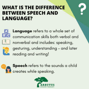 What is the difference between speech and language?