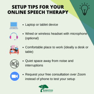 Online Speech Therapy Tips