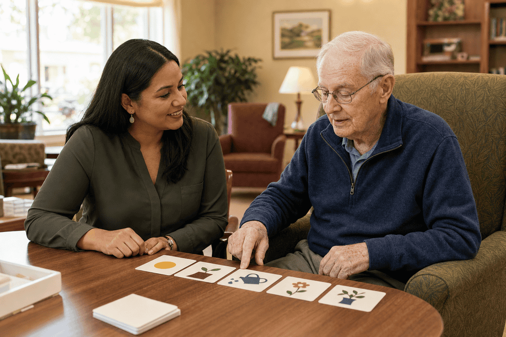Rehabilitation support in a care home setting