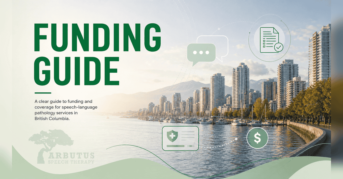 BC funding guide for speech language pathology services